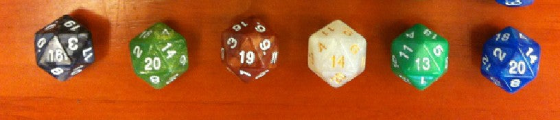 20-Sided Polyhedral D20 Dice, Tabletop Game Number Die, Life Counter & Status Indicator Dice