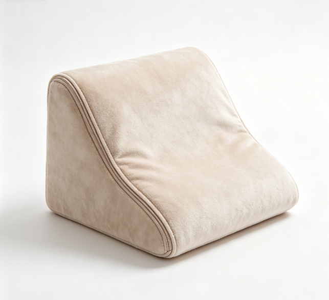 Bed Wedge Gap Filler Pillow, Memory Foam Triangle Mattress Gap Plug with Washable Cover for Headboard Sofa Bed Gaps